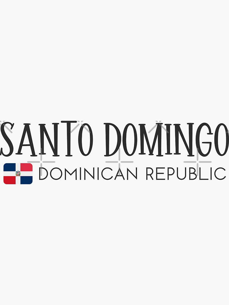 Imagen 3 de 3, Pegatina con la obra Santo Domingo - República Dominicana, diseñada y vendida por StudioRedKoala.