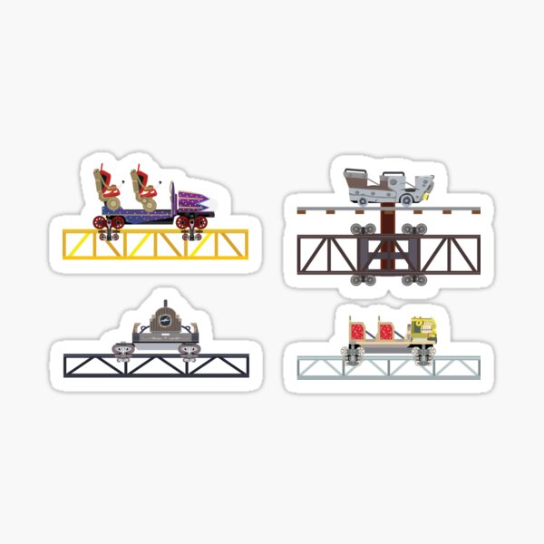 Item preview, Diseño épico de vagones de montaña rusa en parques temáticos de Universal designed and sold by CoasterMerch.