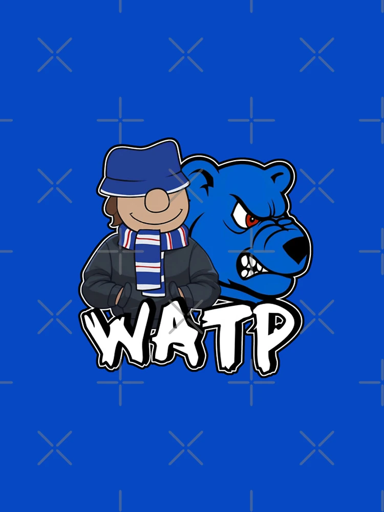 Thumbnail 4 of 4, iPhone Case, WATP Glasgow is Blue designed and sold by canvasriddle.