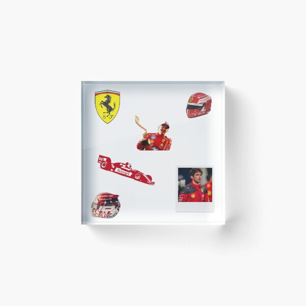 Item preview, Paquete de pegatinas de Fórmula Ferrari de Charles Leclerc: ¡6 pegatinas! designed and sold by MAISONDEPODIUM.