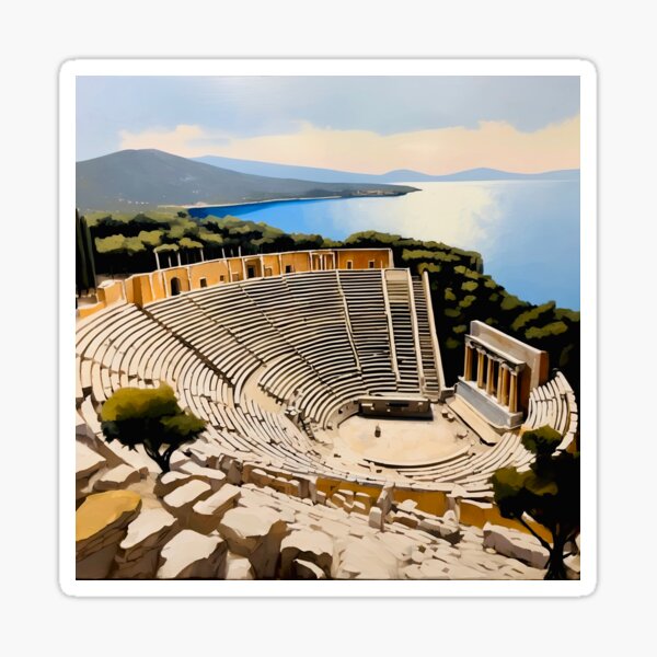 Artikelvorschau, Amphitheater von Epidauros entworfen und verkauft von Island Art Studios.