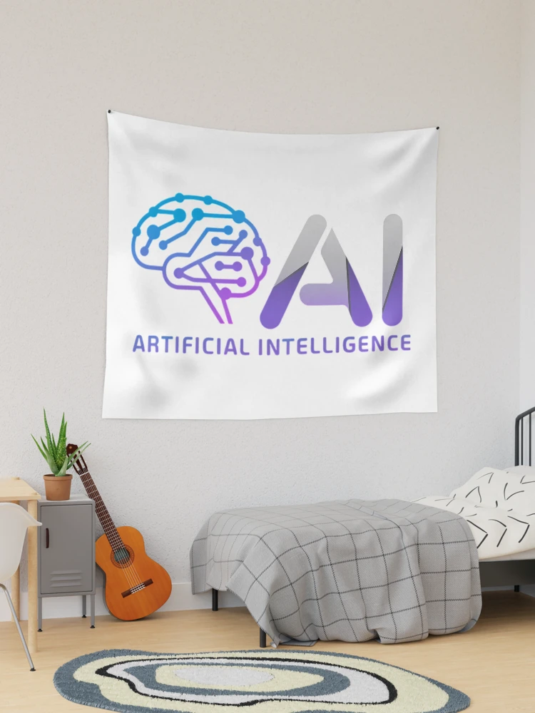 Thumbnail 1 of 3, Tapestry, AI Artificial Intelligence Futuristic Logo designed and sold by ZetaDream.