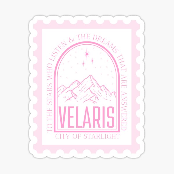 Aperçu de l'œuvre Tampon Velaris ACOTAR (rose) créée et vendue par Mstew12.