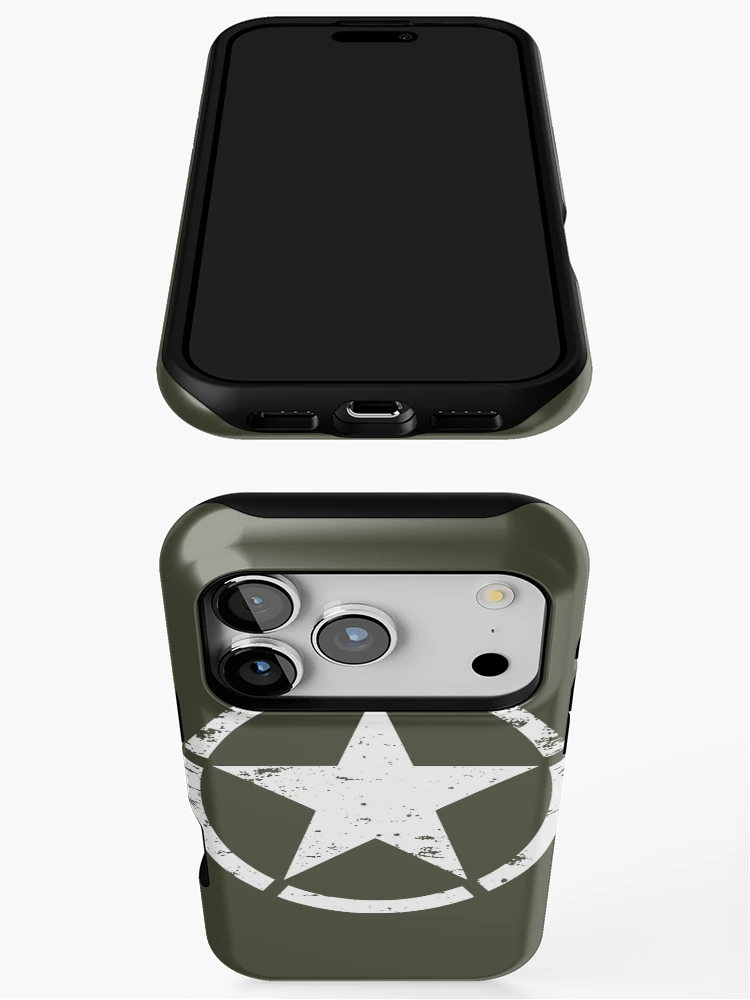 Imagen 3 de 4, Funda de iPhone con la obra Estrella de la invasión aliada de la Segunda Guerra Mundial Día D, diseñada y vendida por Beltschazar.
