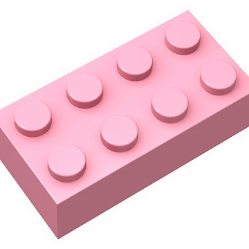 Artwork thumbnail, Pink Brick 4x2 by JrtLeon