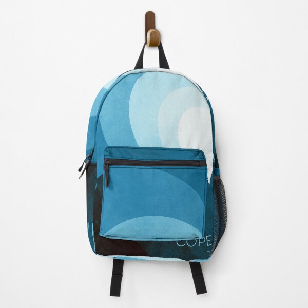 Item preview, Copenhagen Denmark Skyline Hearts Blue designed and sold by ArtPrints.