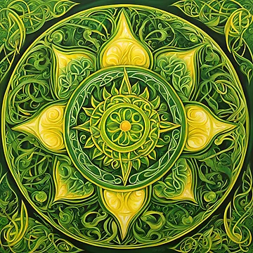 Artwork thumbnail, Magickal Celtic Sun by SuryaSolSun