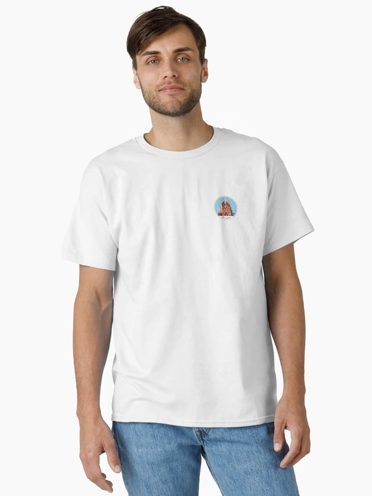 Thumbnail 2 of 7, Classic T-Shirt, Barcelona city designed and sold by Wanderlust Studio.