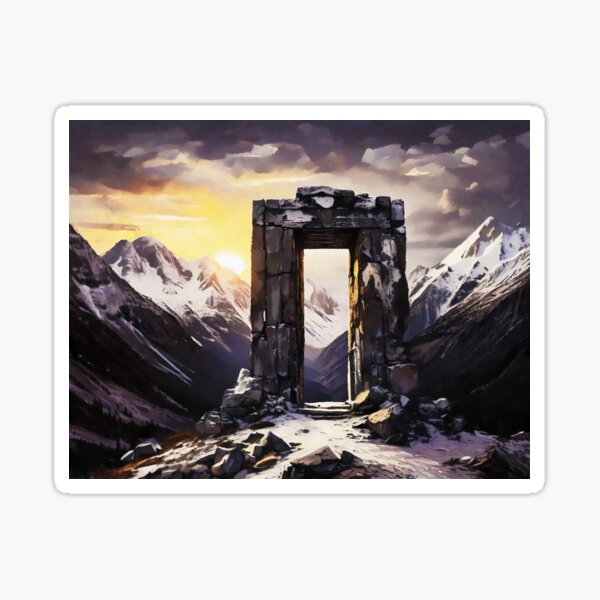 Item preview, La Puerta Silenciosa de los Picos Helados designed and sold by AM FineArtPrints.