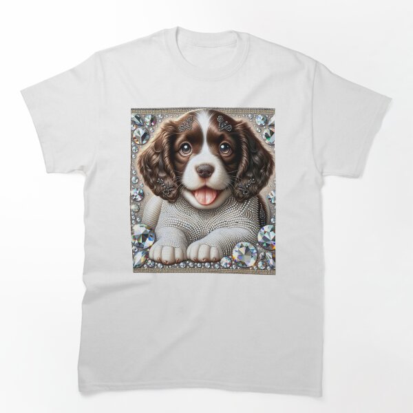 Item preview, Springer Spaniel Inglés Diamante designed and sold by Wags & Tails.