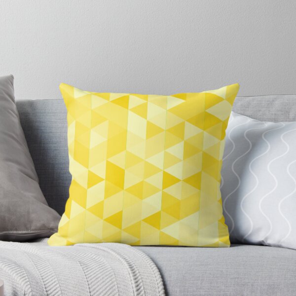Aperçu de l'œuvre Motif géométrique triangulaire jaune avec un design abstrait lumineux et des nuances dégradées créée et vendue par ploen kongsuwan.