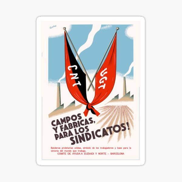 Item preview, Los sindicatos españoles unidos contra el fascismo designed and sold by Radical Poster Collective.