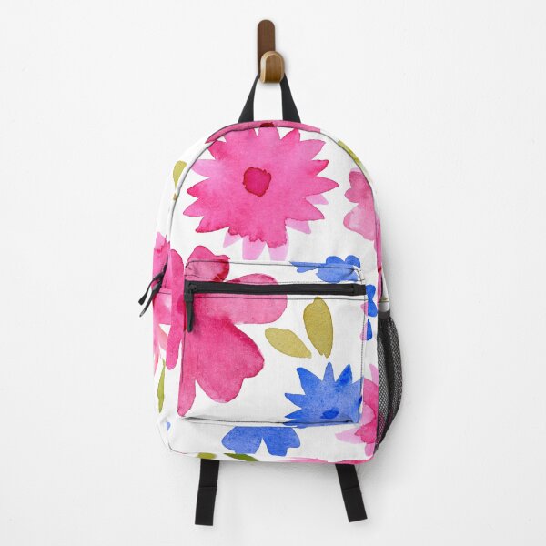 Item preview, Loose floral pattern - pink and blue designed and sold by wackapacka.