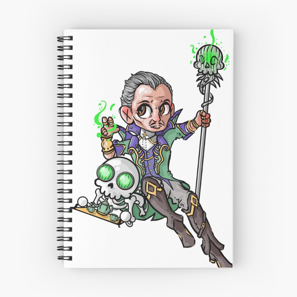 Vista previa del artículo con la obra «Cuaderno de espiral», diseñado y vendido por dustyrat.