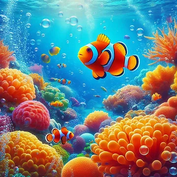 Artwork thumbnail, clown fish by syedg6