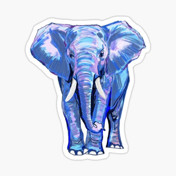 Aperçu de l'œuvre l'éléphant créée et vendue par BlueCava.
