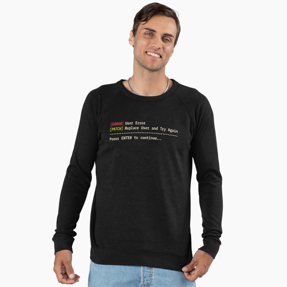 Vista previa del artículo con la obra «Sudadera ligera», diseñado y vendido por Office Geek Shop.