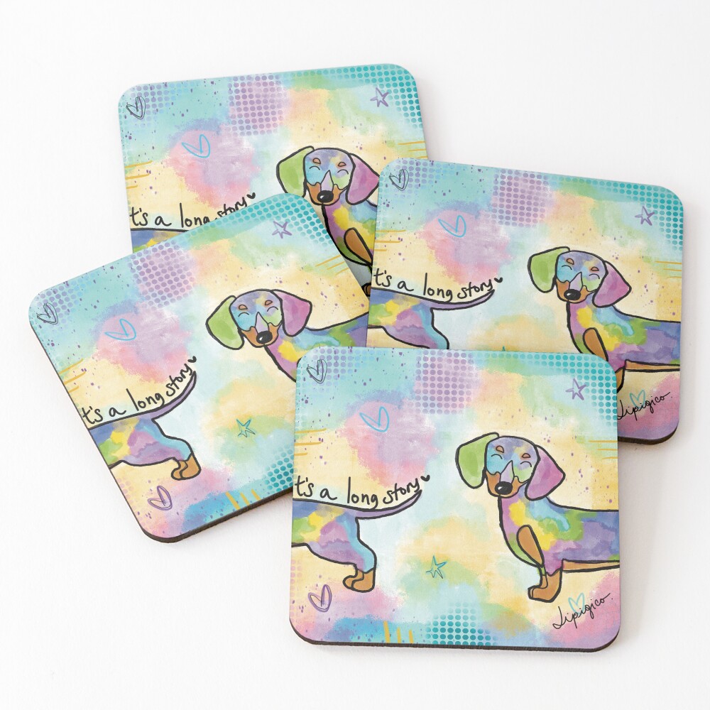 Item preview, Coasters (Set of 4) designed and sold by LipigicoArt.