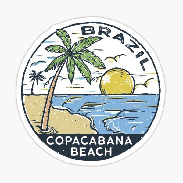 Artikelvorschau, Copacabana Strand Brasilien Vintage entworfen und verkauft von KrisSidDesigns.