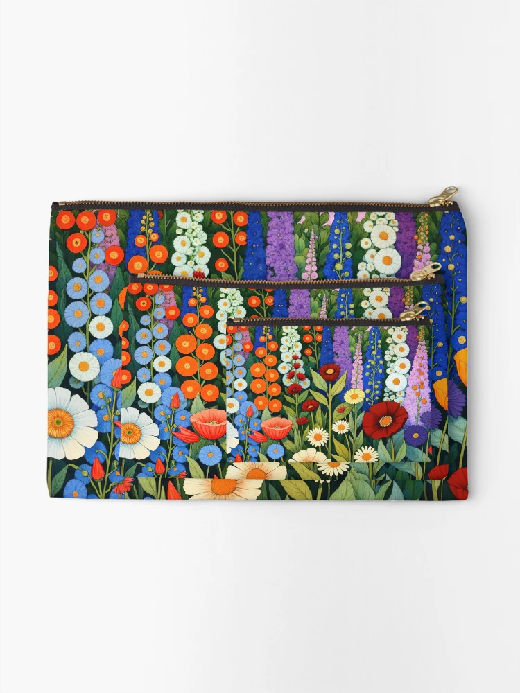Imagen 2 de 4, Bolsos de mano con la obra Jardín de flores de Gustav Klimt, diseñada y vendida por maniacfitness.