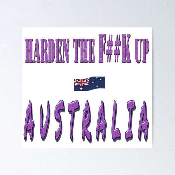 Aperçu de l'œuvre Renforcez la F##k up Australie créée et vendue par Huskyyy Designs.