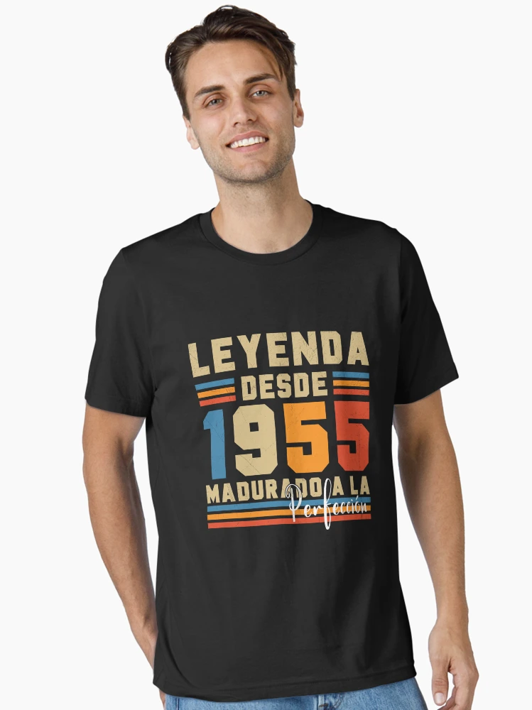Imagen 2 de 7, Camiseta esencial con la obra Leyenda desde 1955 Cumpleaños antiguos, diseñada y vendida por zoriginality.