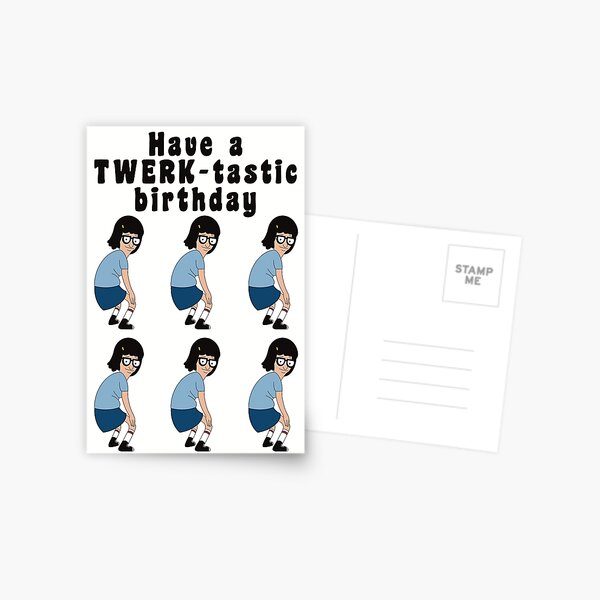 Aperçu de l'œuvre Carte d'anniversaire de Bob's Burgers créée et vendue par Trulycrafty.