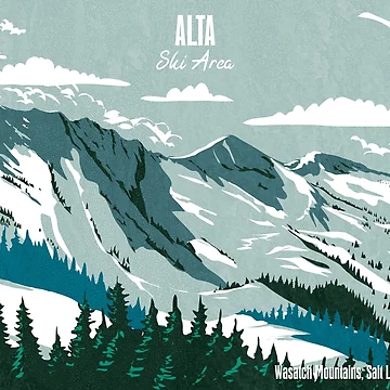 Artwork thumbnail, Alta Ski Area Utah by JordanHolmes