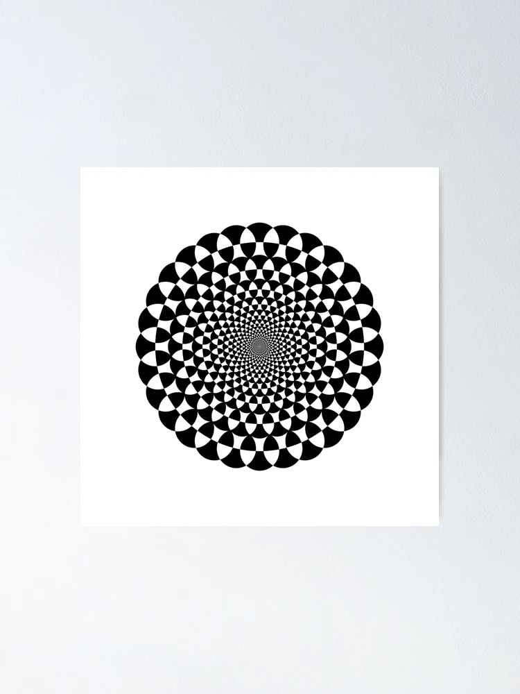 Thumbnail 1 of 3, Poster, optical illusion designed and sold by Emerald-Allegro.