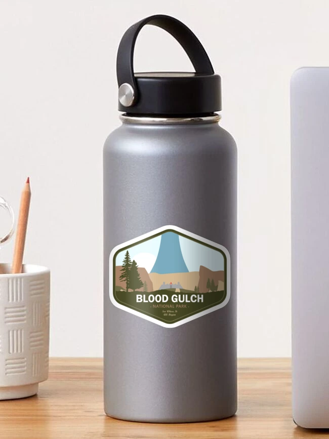 Thumbnail 1 of 3, Sticker, Blood Gulch National Park designed and sold by GalacticTravel.