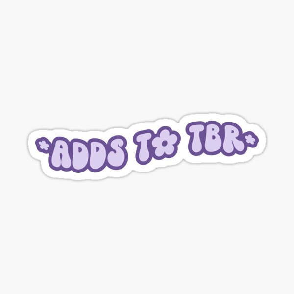 Item preview, adds to tbr (to be read) - purple designed and sold by catdiasart.