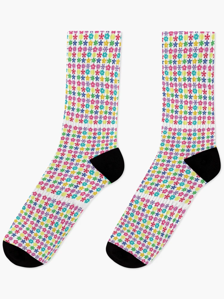 Thumbnail 1 of 5, Socks, Flowers Vector Pattern designed and sold by varshitha2024.