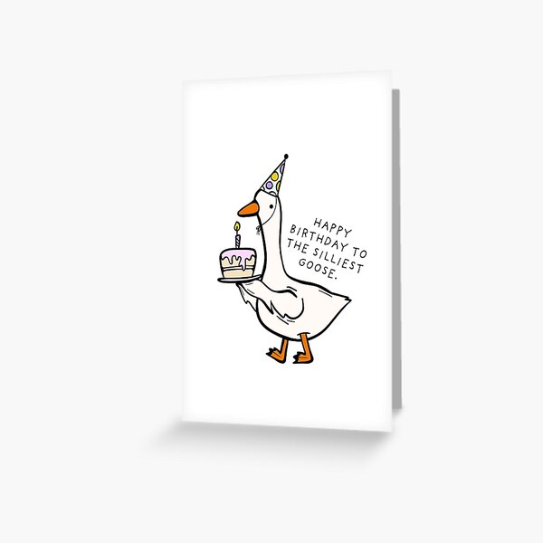 Aperçu de l'œuvre Joyeux anniversaire à l'oie la plus idiote. créée et vendue par Scenic.