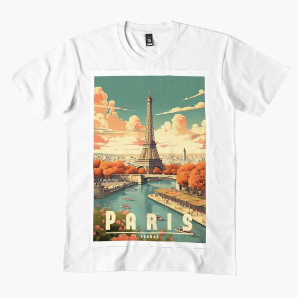 Item preview, Póster de viaje vintage de París: diseño romántico de la ciudad del amor. designed and sold by StrasserArt.