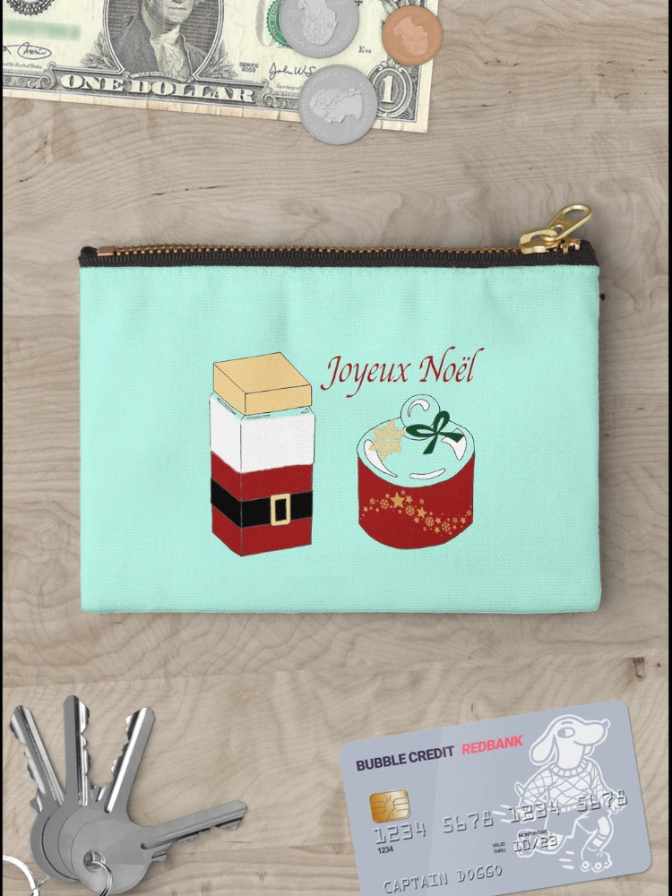 Thumbnail 3 of 4, Zipper Pouch, Merry Christmas Foodie: Festive Boxes designed and sold by CecileLenam.