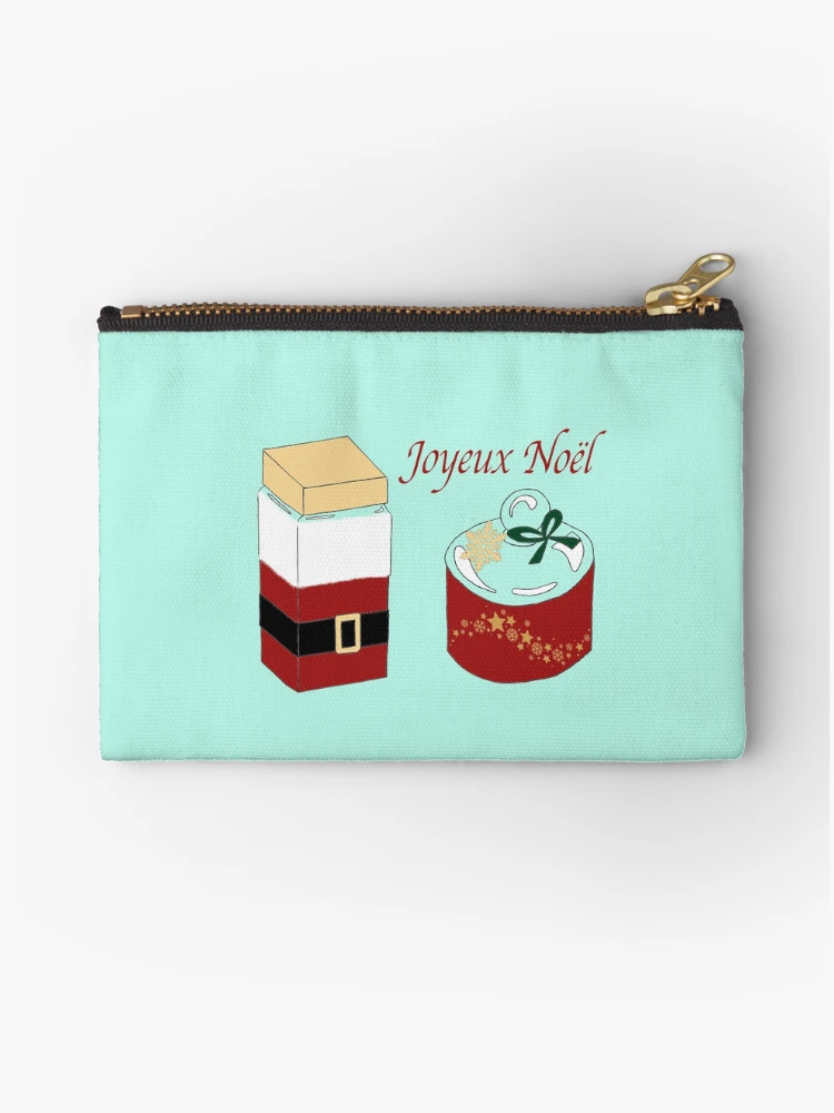 Thumbnail 1 of 4, Zipper Pouch, Merry Christmas Foodie: Festive Boxes designed and sold by CecileLenam.