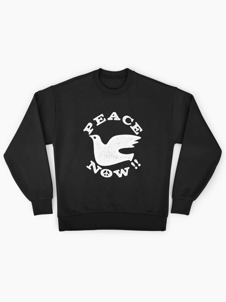 Aperçu 1 sur 6. Sweatshirt premium oversize avec l'œuvre Paix maintenant Colombe créée et vendue par Eat the Rich.