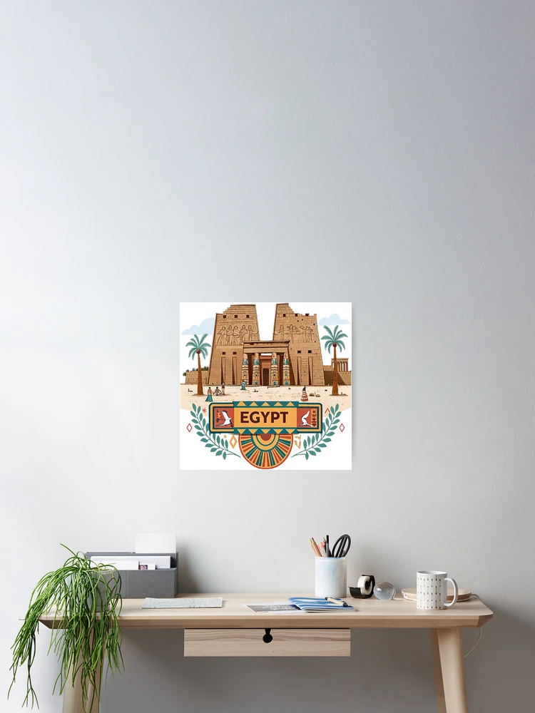 Thumbnail 2 of 3, Poster, EGYPT designed and sold by likbatonboot.
