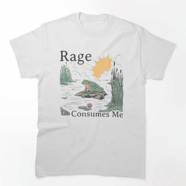 Item preview, La rabia me consume, Estanque de ranas, Rana divertida retro designed and sold by Miarsabhoul.