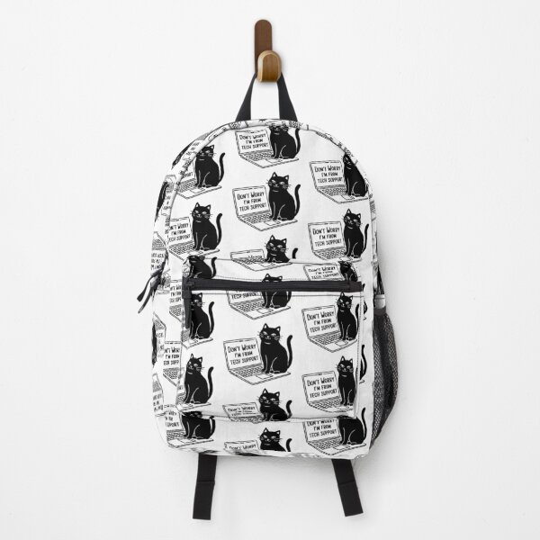 Item preview, Cat on laptop - Don't Worry I'm From Tech Support designed and sold by Traveldrawings.