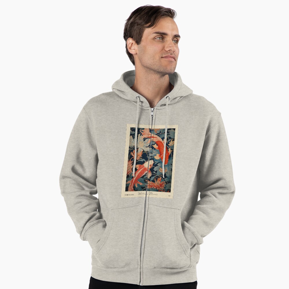 Vista previa del artículo con la obra «Sudadera con capucha y cremallera», diseñado y vendido por MidCenturyStore.