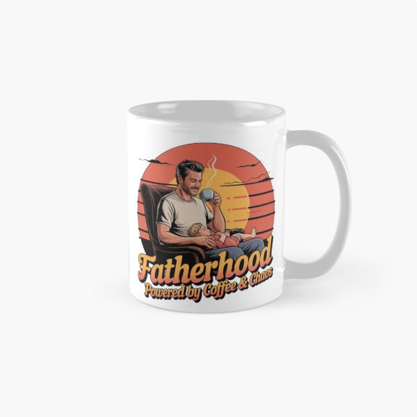 Item preview, fatherhood: powered by coffee & chaos designed and sold by DesignNadine.