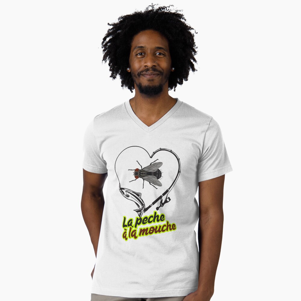 Vista previa del artículo con la obra «Camiseta de cuello en V», diseñado y vendido por FoxinhoSoumaila.