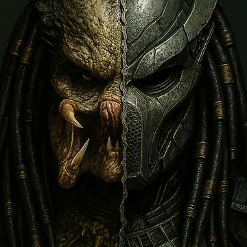 Artwork thumbnail, Masked Unmasked Predator by brunoevt