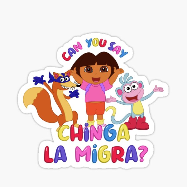 Item preview, ¡Chinga la migra! designed and sold by Goldenxchocoboo.