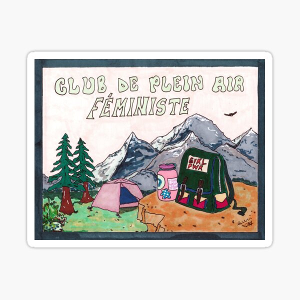 Aperçu de l'œuvre Club de plein air féministe créée et vendue par moon-dust-heart.