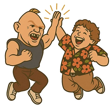 Artwork thumbnail, Sloth and Chunk by UNK-Fatigues