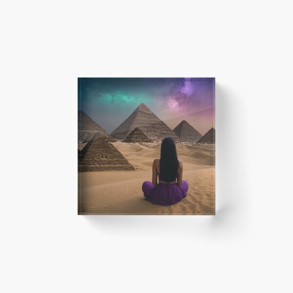 Artikelvorschau, Pyramiden in der Wüste entworfen und verkauft von StaryPosters.