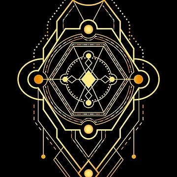 Artwork thumbnail, The Mystical Sacred Geometry by KingersDesigns