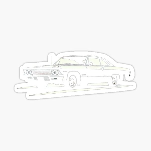 Aperçu de l'œuvre 65 Impala Silhouette créée et vendue par TheArtOfCar.